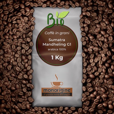 Organic Arabica Coffee beans Sumatra Mandheling G1 BIO (Organic) - 1 Kg