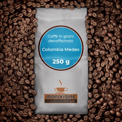 Caffè in grani Decaffeinato Colombia Medex 250 gr 