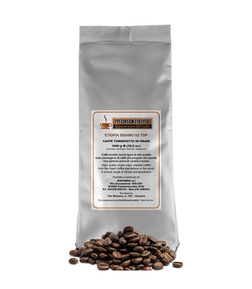 Arabica Coffee beans Etiopia Sidamo G2 Top - 1 Kg