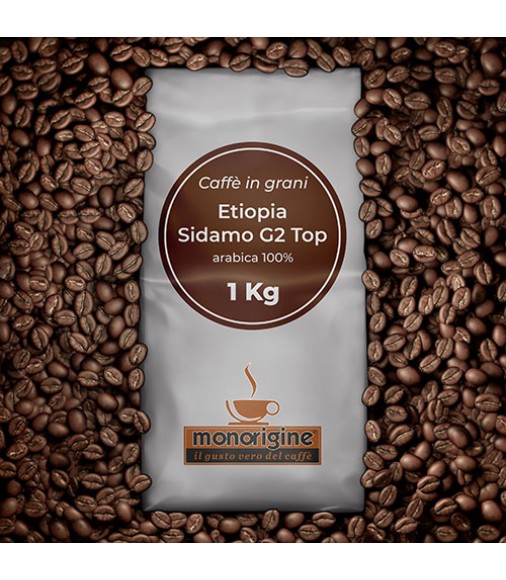 Arabica Coffee beans Etiopia Sidamo G2 Top - 1 Kg