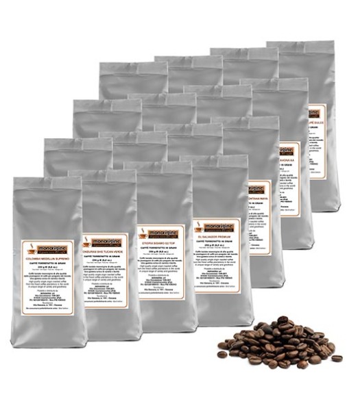 Kit assaggio 16 x 250 gr - caffè in grani