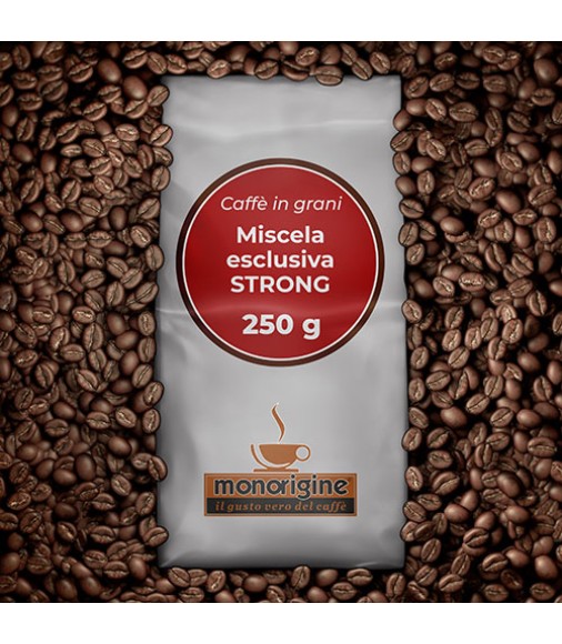Caffè in grani Miscela esclusiva "Strong" - 250 gr