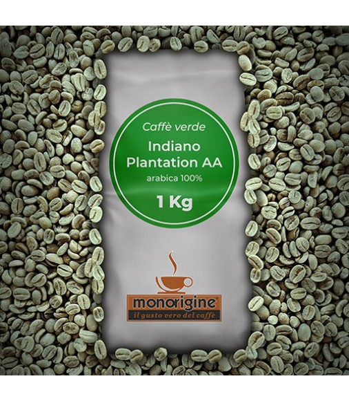Caffè Verde Arabica in grani Indiano Plantation AA - 1 Kg