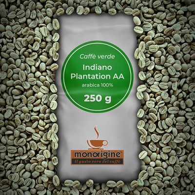 Arabica Green Coffee beans Indiano Plantation AA - 250 gr