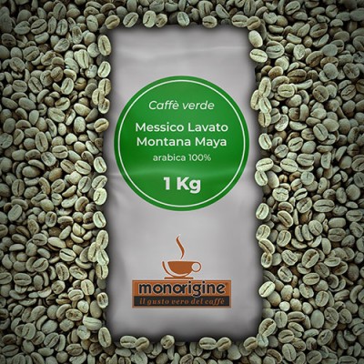 Arabica Green Coffee beans Messico Washed Montana Maya - 1 Kg