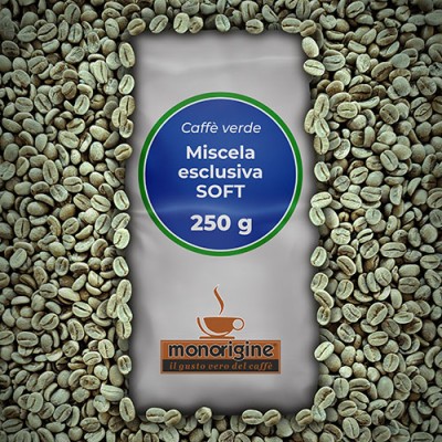 Green Coffee beans Exclusive mixture "Soft" - 250 gr