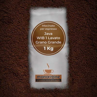 Caffè macinato per Nescafé Dolce Gusto e Nespresso - Java WIB 1 Lavato Grano Grande - 1 Kg