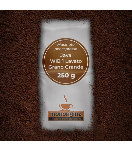 Caffè macinato per Nescafé Dolce Gusto e Nespresso - Java WIB 1 Lavato Grano Grande - 250 gr