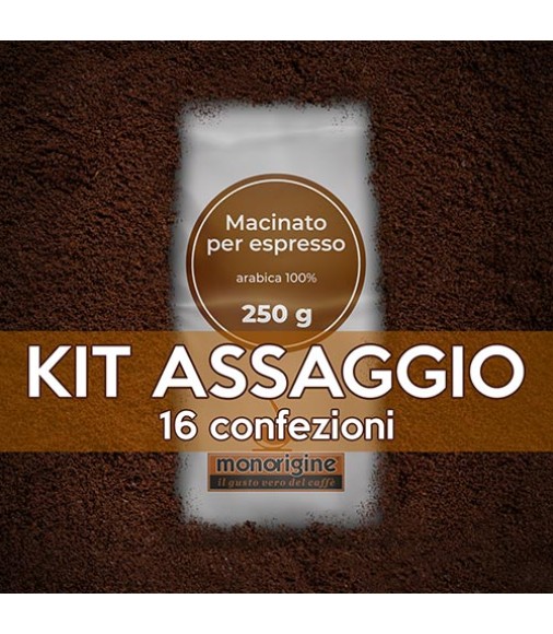 Tasting Kit 16 x 250 gr Grinded Coffee  for espresso