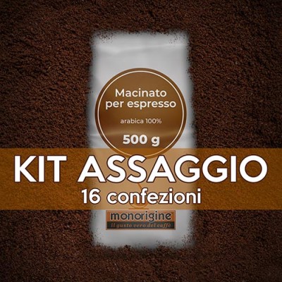 Tasting Kit 16 x 500 gr Grinded Coffee for espresso