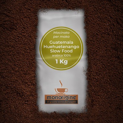 Grinded Arabica Coffee for moka Guatemala Huehuetenango Slow Food - 1 Kg