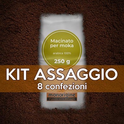 Tasting Kit 8 x 250 gr - Grinded Coffee for moka 